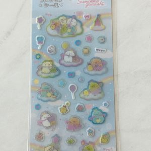 A123 2024 New Sumikko Gurashi sticker sheet clear jelly glitter