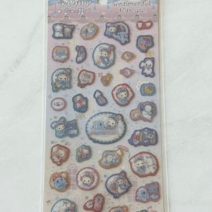 A121 2024 New Circus sticker sheet clear jelly glitter