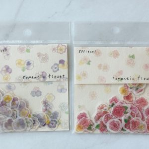 Y32 Tracing tape material Sticker Flakes Floral (Right - pink)