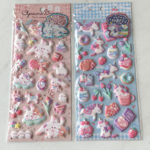 A139-A140 Puffy Sticker Sheet (Left - Pink A140)