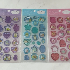A135-A137 Clear jelly wax seal type stickers