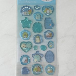 A135-A137 Clear jelly wax seal type stickers (Right - Pink A135) - Image 3