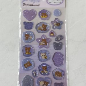 A132-A134 Clear jelly wax seal type stickers (Left - Blue A133) - Image 3