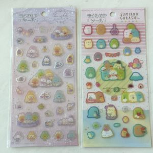 A118-A119 2024 New Sumikko Gurashi sticker sheet clear jelly glitter (Left - Purple A119)