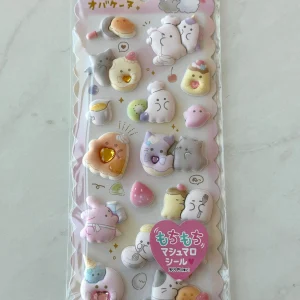 A106/A110-A107/A111 Marshmallow Seal Puffy sticker sheet with gem embellishments - Image 3