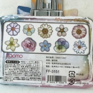 Y32 Tracing tape material Sticker Flakes Floral (Left - purple) - Image 5
