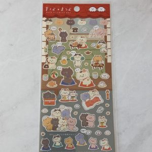 A154-A155 2023 San X Sticker Sheet (Right - Red A154) - Image 3