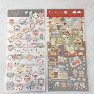A154-A155 2023 San X Sticker Sheet (Right - Red A154)