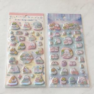 A146-A147 2024 Sticker Sheet Holographic Puffy (Left - Pink A146)