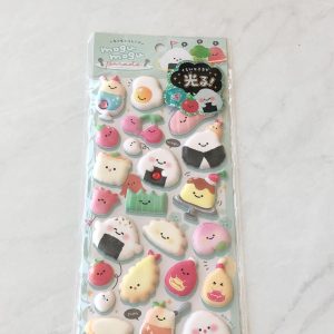A150-A151 Marshmallow Seal Puffy sticker sheet with gem embellishments (Left - Blue A151) - Image 2