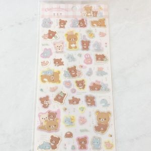 B21-B22 2021 Chairoikoguma Sticker Sheet (Right - Green B22) - Image 2
