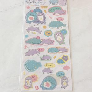 B40-B41 2021 Whale Sticker Sheet (Left - white B40) - Image 2