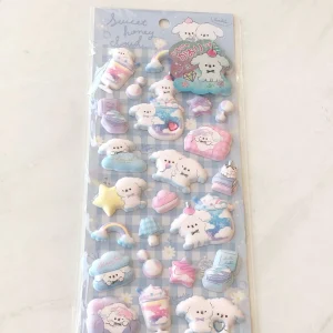 A152-A153 Marshmallow Seal Puffy sticker sheet - Image 2