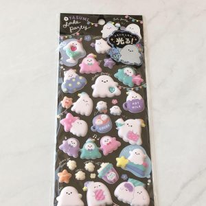 A148-A149 Marshmallow Seal Puffy sticker sheet with gem embellishments (Right - Pink A148) - Image 2