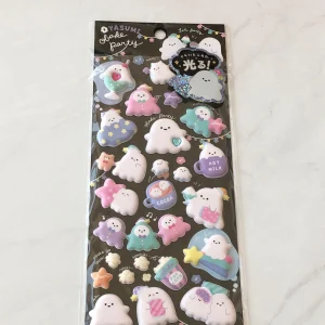 A148-A149 Marshmallow Seal Puffy sticker sheet with gem embellishments - Image 2