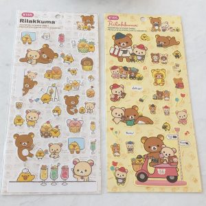 A187 2023 Rilakkuma Sticker Sheet (Left - White)