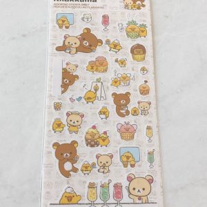 A187 2023 Rilakkuma Sticker Sheet (Left - White) - Image 2
