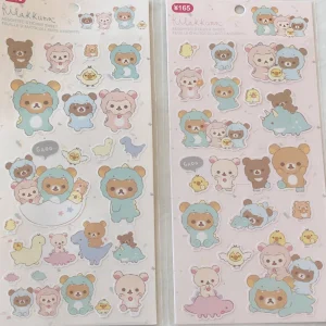 A192-A193 2023 Rilakkuma Dino Sticker Sheet