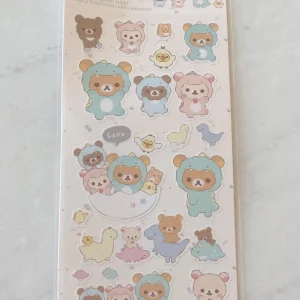 Alternative view of A192-A193 2023 Rilakkuma Dino Sticker Sheet
