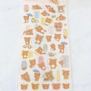 B13/B16 2021 Rilakkuma Sticker Sheet (Left - White B13) - Image 2