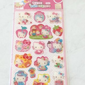 Alternative view of B206-B207 2018 Jelly Glitter Sticker Sheet (Left - Pink B206)