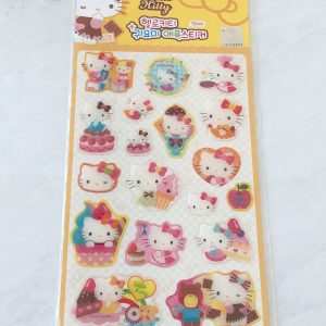 B206-B207 2018 Jelly Glitter Sticker Sheet (Left - Pink B206) - Image 3