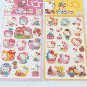 B206-B207 2018 Jelly Glitter Sticker Sheet (Left - Pink B206)