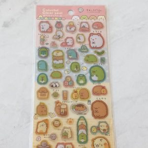 C114-C115 2014 Sumikko sticker sheet clear jelly glitter (Left - Green C115) - Image 3