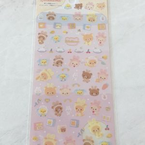 B181-B182 2021 Rilakkuma sticker sheet (Right - Yellow B182) - Image 3