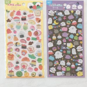 A178-A179 sticker sheet clear jelly glitter (Right - Ghosts A179)