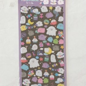 A178-A179 sticker sheet clear jelly glitter (Right - Ghosts A179) - Image 3