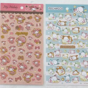 D107-D108 2021 Gold Accent Sticker Sheet (Left - MMelody D107)