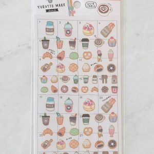 C97-C98 yurutto gold accent sticker sheet (Left - Food C97) - Image 2