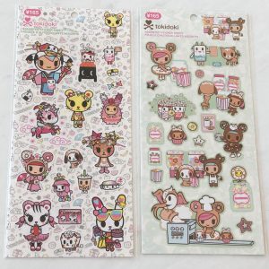 A205-A206 Daiso Tokidoki sticker sheet (Right - Mint A206)