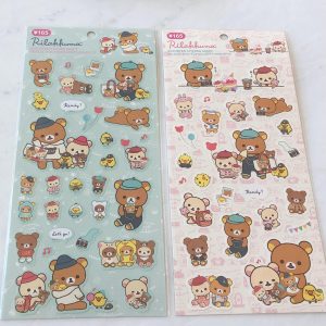 A211-A212 2023 Rilakkuma Sticker Sheet (Left - Blue A211)