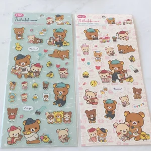 A211-A212 2023 Rilakkuma Sticker Sheet