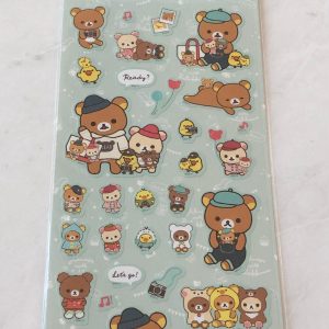 A211-A212 2023 Rilakkuma Sticker Sheet (Left - Blue A211) - Image 2