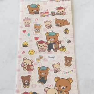 A211-A212 2023 Rilakkuma Sticker Sheet (Left - Blue A211) - Image 3