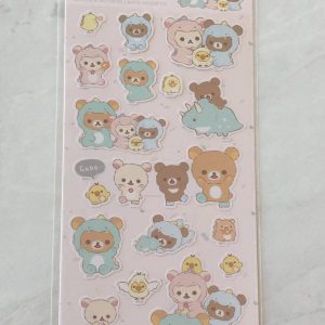 A192-A193 2023 Rilakkuma Dino Sticker Sheet (Left - White A192) - Image 3