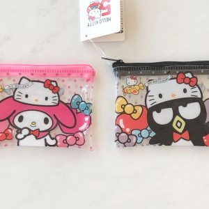 MLD Sanrio Anniversary Plastic Zipper Pouch from Daiso (Right - BadBadtz)