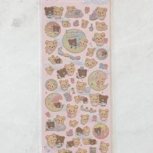 D1-D2 2020 Korilakkuma Sticker Sheet Gold accents (Right - Pink D2) - Image 3