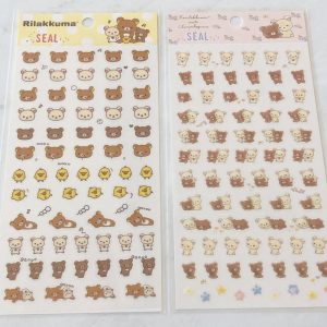 B282-B283 2019 Rilakkuma seal sticker sheet (Left - Yellow B282)