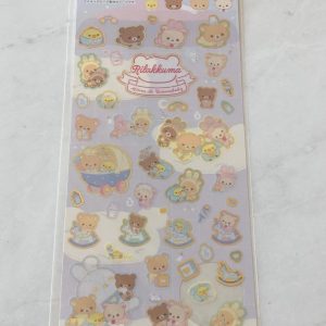 B181-B182 2021 Rilakkuma sticker sheet (Right - Yellow B182) - Image 2