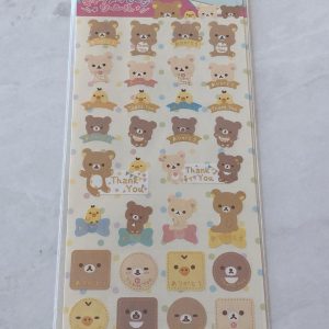 B251-B252 Rilakkuma sticker sheet (Left - Blue B251) - Image 3