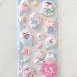 A172-A173 Marshmallow Seal Puffy sticker sheet (Left - Brown A172) - Image 3
