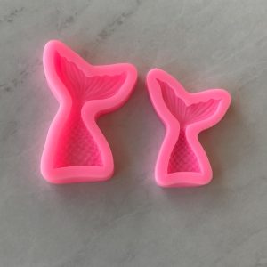 x Mermaid tail silicone mold small and large (Left - Large)