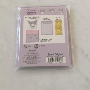 2023 Mini letter writing set (Left - Kuromi) - Image 3