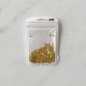 gold moon nail embellishment