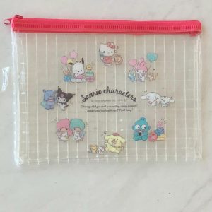 I2 2023 Sanrio Characters Clear Plastic Zipper Pouch