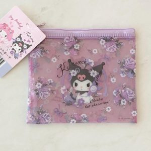 I2 Kuromi/My Melody Plastic Zipper Pouch